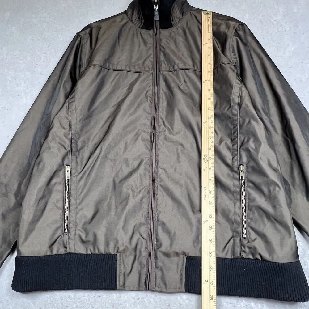 Wellensteyn Jacket Men Large Metallic Shiny Slim Weatherproof Bomber RARE SAMPLE